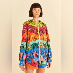 FARM RIO Mixed Prints Windbreaker

Retail $180

Size XL